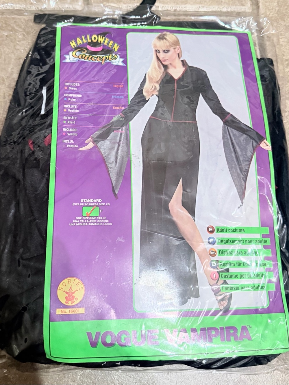NEW Vogue Vampira Black Women's Costume - Morticia
